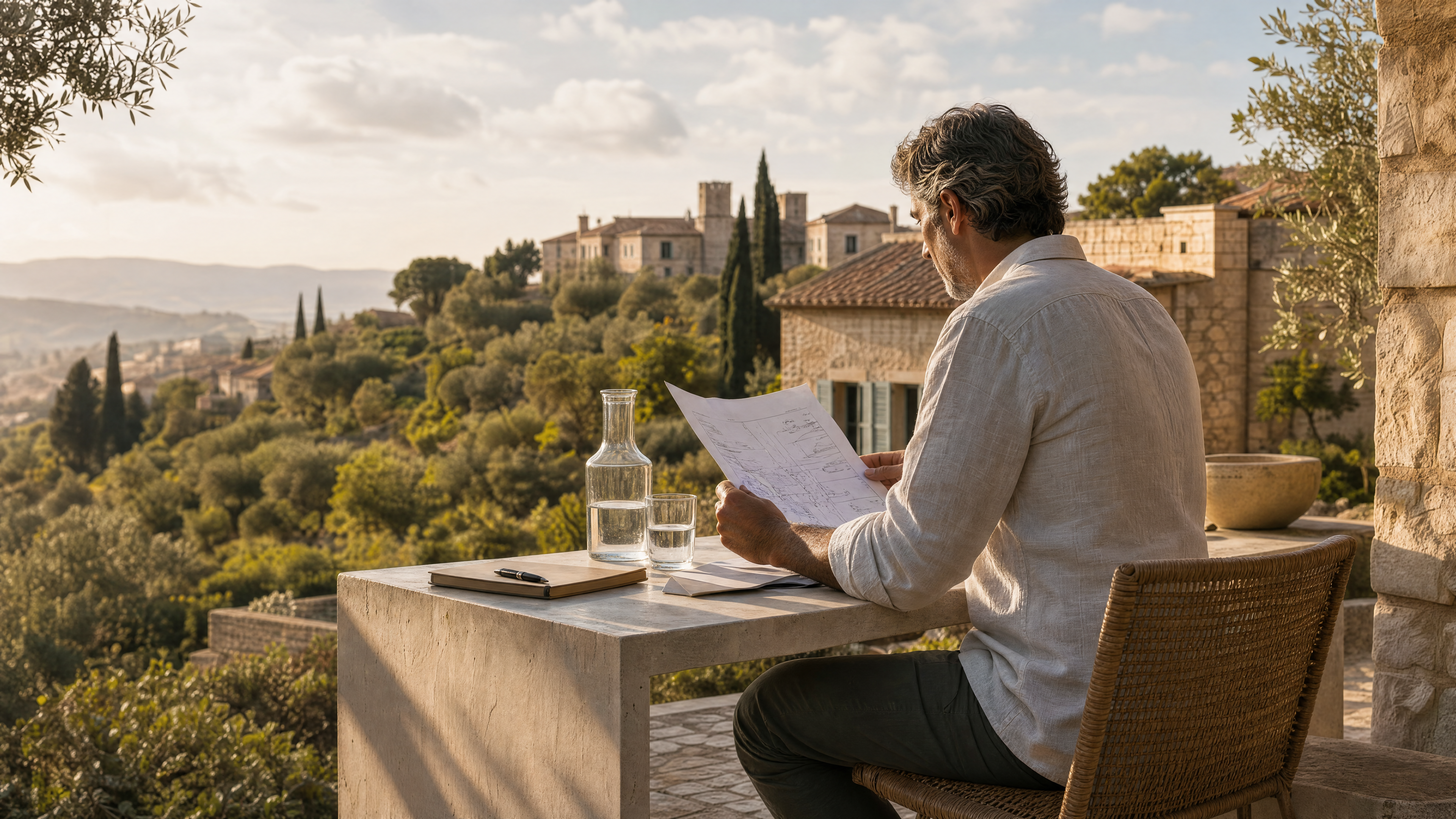 Founder overlooking the Portuguese countryside